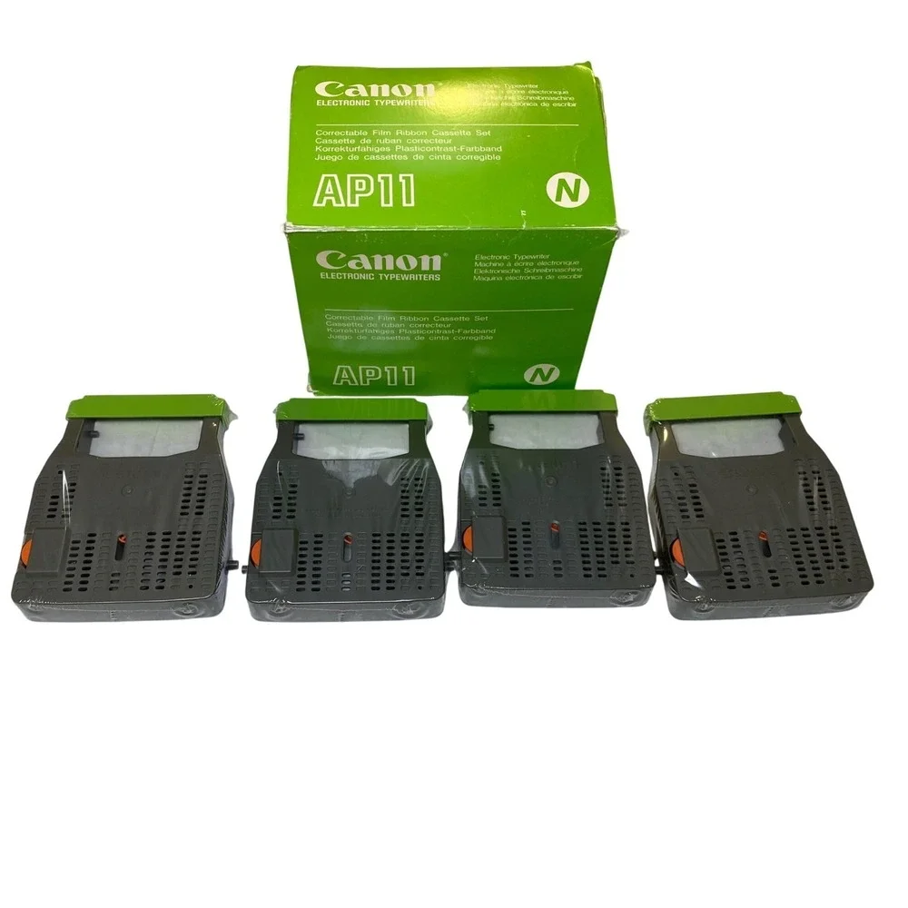 Canon AP11 Correctable‎ Film Ribbon Cassette Set Electronic Typewriter Lot of 4